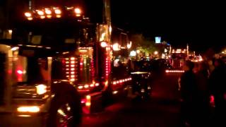 preview picture of video 'Richard Crane Memorial Semi Truck Show - Mackinaw City, MI -  2010'