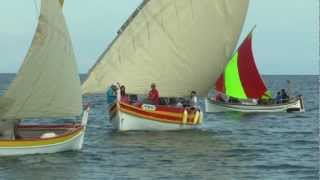 preview picture of video 'Les belles barques catalanes dans la baie de Banyuls-sur-mer'