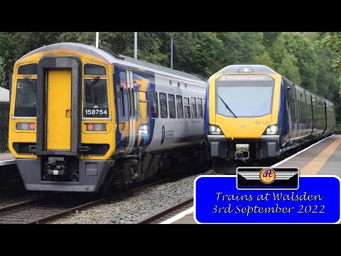 **TRANSPENNINE DIVERTS** Trains at Walsden railway station (03/09/2022)