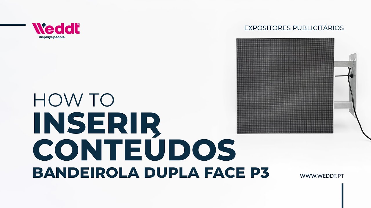 Como inserir conteúdos Bandeirola Dupla Face | Weddt