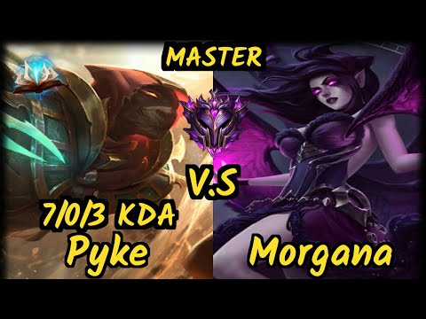 Cuden (PYKE) vs MORGANA - 7/0/3 KDA BOTTOM SUPPORT GAMEPLAY - OC Ranked MASTER