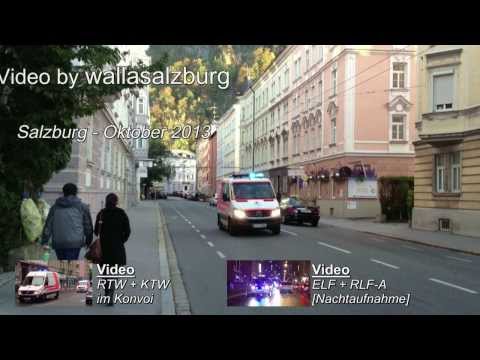 KTW 8.213 ÖRK Salzburg auf Einsatzfahrt [Springlicht]