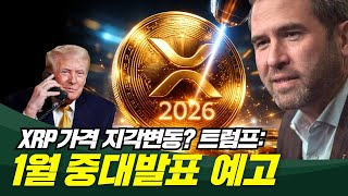  트럼프, 1월 중대발표! 리플 가격, 지각변동?