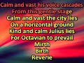 Nico - Julius Caesar (memento hodie) (karaoke) (by request)