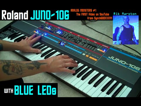 Analog Monsters - Roland Juno-106 with Blue LED's!!.
