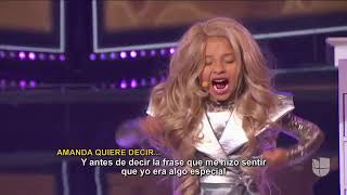 Pequeños Gigantes 2018 Programa 2 - Amanda imitó a Gloria Trevi