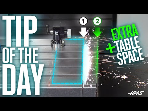 GET EXTRA TABLE SPACE! - Haas Automation Tip of the Day