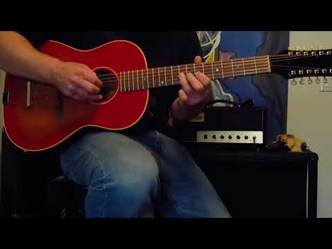 1967 Gibson B-25-12 String Acoustic-Sunburst. - Video image 17