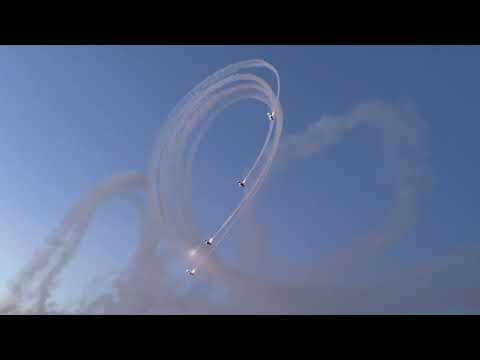 AeroShell Aerobatic Team T-6 Performance Saturday Night Airshow EAA Airventure 2022