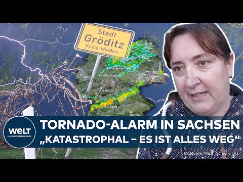 Video Thumbnail: SUPERZELLEN-ALARM: Feuerwehr meldet Tornado! Starkes Gewitter verwüstet Gröditz in Sachsen