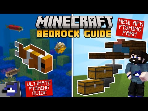 NEW! 1.20+ AFK Fishing Farm & Ultimate FISHING GUIDE | Minecraft Bedrock Guide 1.20