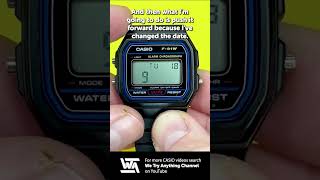 CASIO F-91W - HOW TO SET THE TIME AND DATE #casio #f91w #tutorial