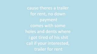 Pistol Annies &quot;Trailor for rent&quot; lyrics