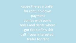 Pistol Annies &quot;Trailor for rent&quot; lyrics