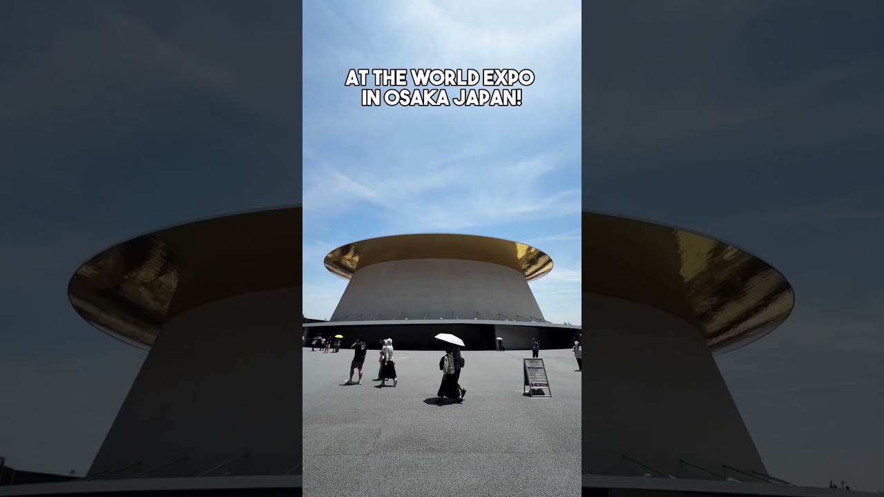 The best building at #expo2025 in #osaka #japan #worldexpo looks like a hole is opened up in the sky