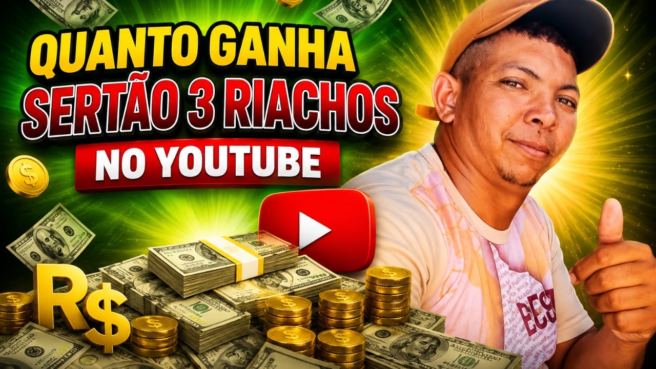 QUANTO GANHA O CANAL SERTAO TRES RIACHOS ? | GANHOS REAIS 2026