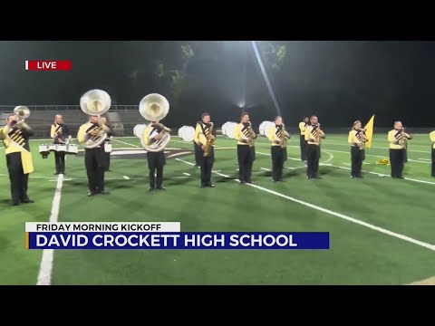 Friday Morning Kickoff: Highlights from the season (David Crockett High School Band)