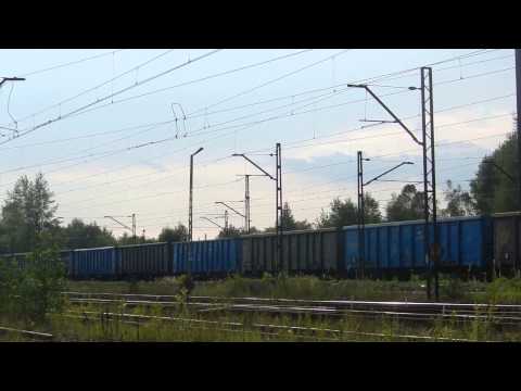 Sosnowiec Jęzor - 3 składy towarowe [16.08.2014r.]