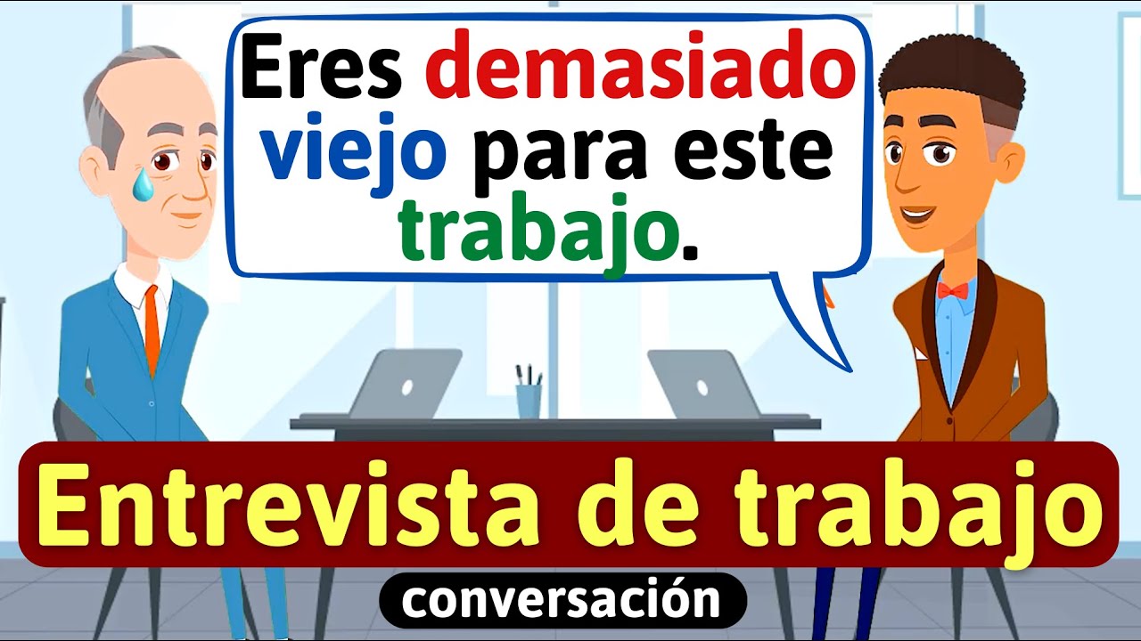 Entrevista de trabajo conversación en español - Aprende español -Habla español -diálogos en español