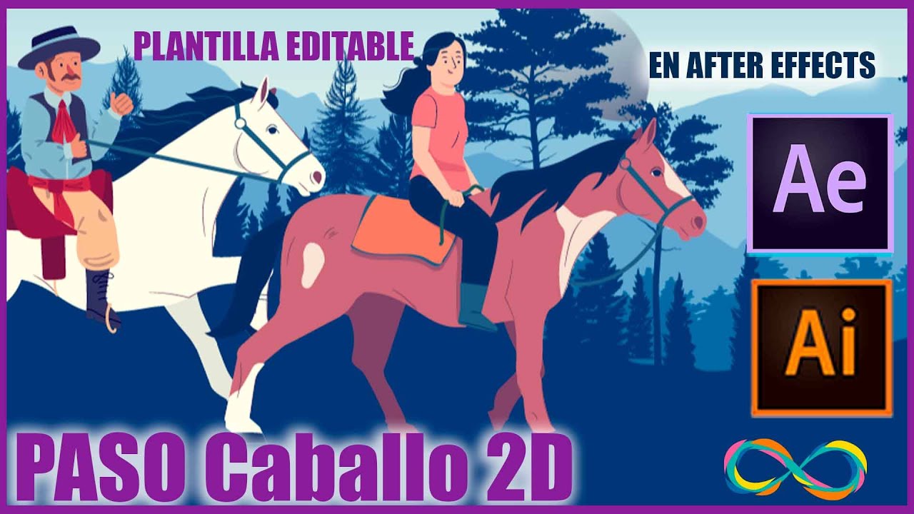 Animación de caballo al paso