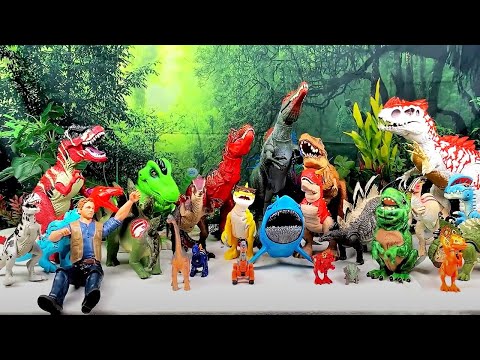 HUGE BOX Dinosaur Toys! | 50+ Jurassic World Figures, T-Rex & Indominus Rex, and MORE