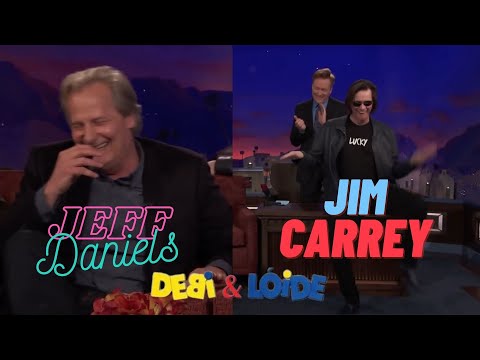 Jim Carrey surge no meio da entrevista de Jeff Daniels no programa Conan, sobre o filme Débi & Lóide