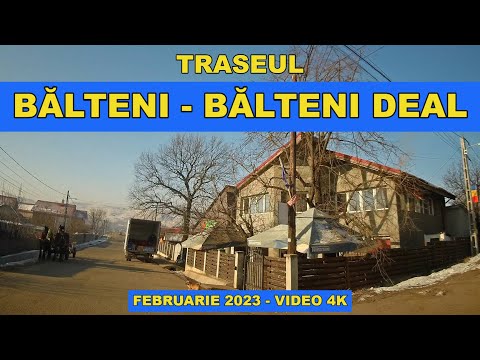 Drumul BALTENI - BALTENI DEAL Vaslui februarie 2023 video 4K