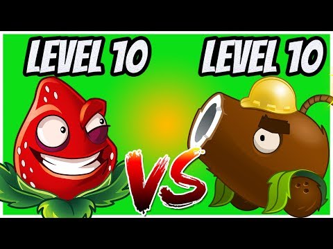 Coconut Cannon vs Strawburst | Max Level vs Max Level | Plants vs Zombies 2 Epic MOD