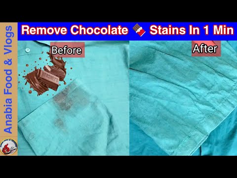 How To Remove Chocolate Stains From Clothes | Easy Way To Remove Chocolate Stains From Colored Cloth