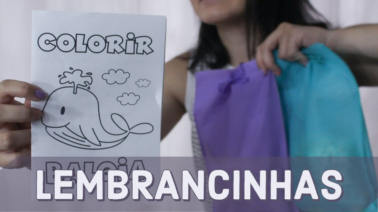 D.I.Y LIVRINHO DE COLORIR - LEMBRANCINHAS FESTA SEREIA E FUNDO DO MAR