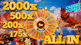 Crazy time big win today, OMGGG !! 2000X,500X,200X,175X !!