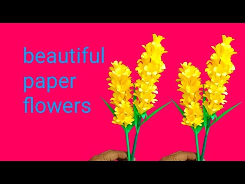 Beautiful paper flowers #easy flower #rohini creation #                 