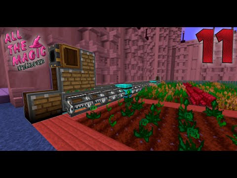 FARM DE TRIGO COM MINECART NO CREATE - TUTORIAL | Minecraft - All The Magic Spellbound # 11