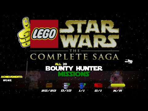 Lego Star Wars TCS: Bounty Hunter Missions (All Bounty Hunter Gold Bricks) - HTG