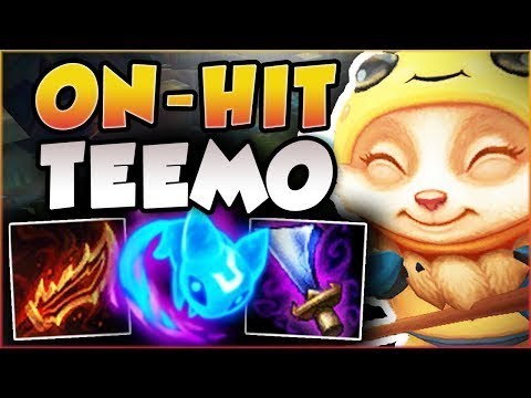 STOP PLAYING TEEMO WRONG! ON-HIT TEEMO IS ACTUALLY BUSTED! TEEMO TOP GAMEPLAY! - League of Legends