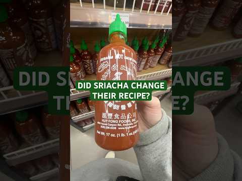 Did Sriracha change their recipe? Treasure House investigates. ￼
