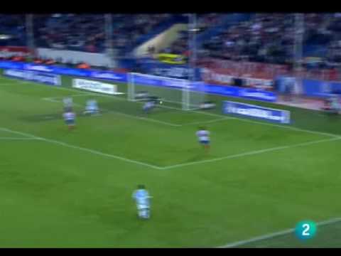 Atletico de Madrid - Malaga (Liga BBVA 2009/2010: Resumenes 20ª Jornada)