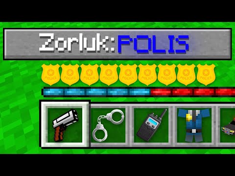 POLİS ZORLUK SEVİYESİ 👮 - Minecraft