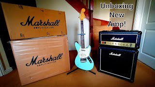 Video thumbnail for Unboxing New Marshall SC20H Amp and SC112 Speaker Cabinet by CJ Burgoine