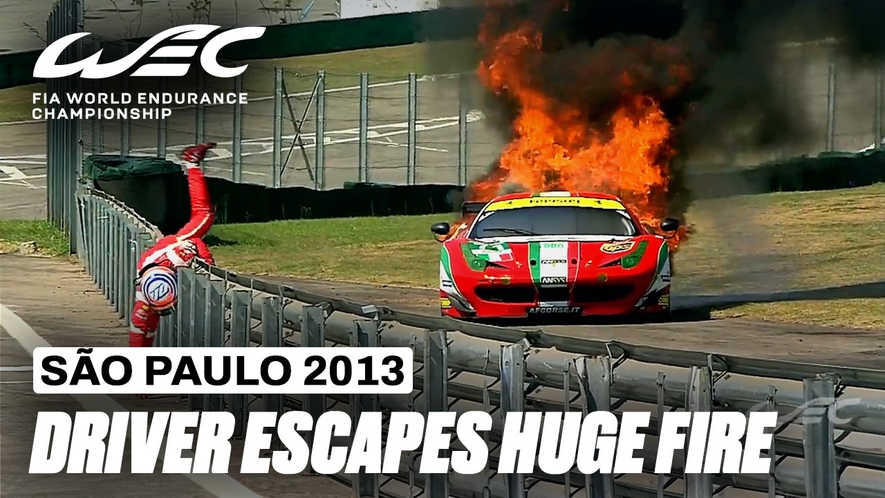 Ferrari ERUPTS into Flames in São Paulo 😱 | 6 Hours of São Paulo 2013 | FIA WEC
