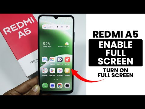 How to Enable Full Screen Display in Redmi A5 - Full Screen Setting