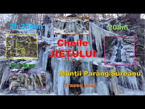 Cheile Jiețului, munții Parâng / Șureanu, 24 ian. 2024