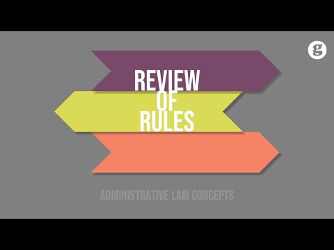 Administrative Law Defined