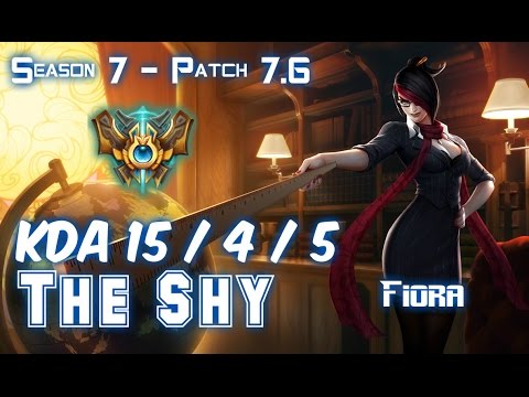 The Shy FIORA vs GRAGAS Top - Patch 7.6 KR Ranked