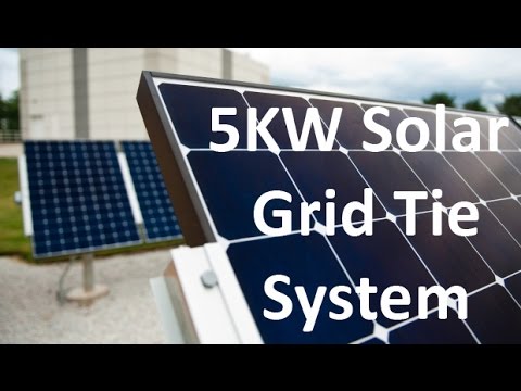 5kw growatt grid tie solar system with 5000 watts solar pane...