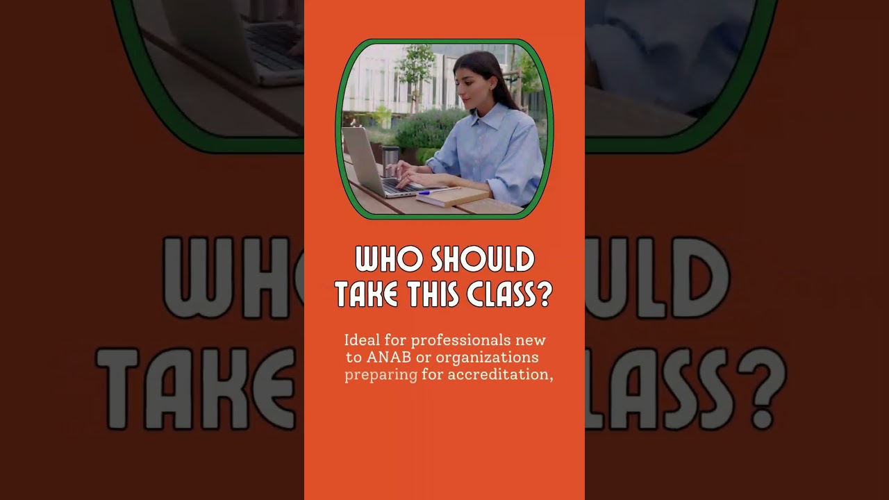 Learn about ANAB and the accreditation process in this self-paced class! ✅ #accreditation #anab