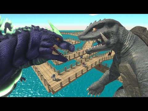 DEATHRUN SUPER GODZILLA RESCUE GODZILLA SHOWA FROM GAMERA - Animal REvolt Battle Simulator
