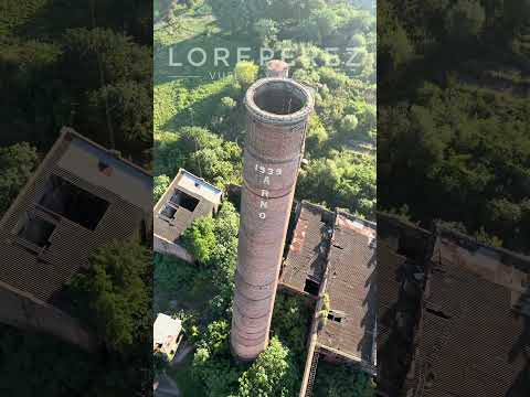 Volando en Villa Ocampo, Santa Fe , sobre las ruinas del ingenio azucarero y la papelera