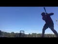Austin Roberts hitting practice