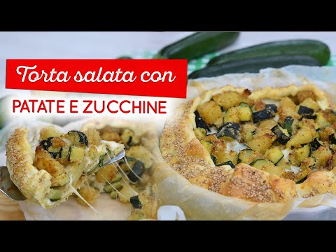 Torta salata patate e zucchine: idea veloce per la cena!